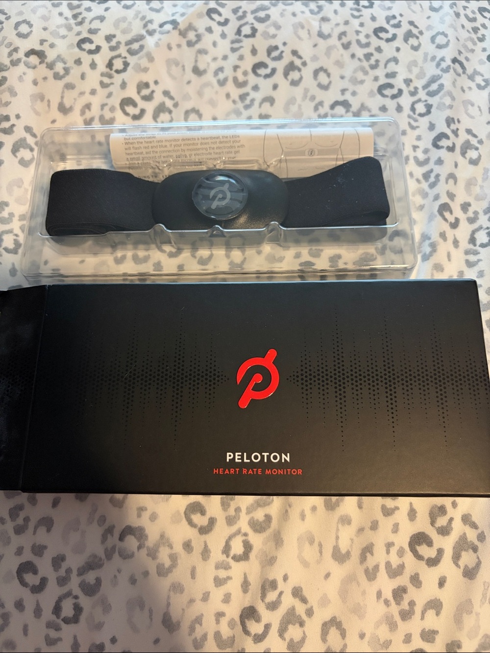 Peloton Black Strap Heart Rate Monitor with Red Logo NIB